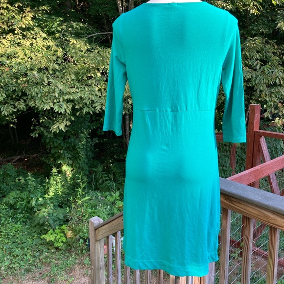 Green J Crew cowl neck knit dress size S - Picture 5 of 8